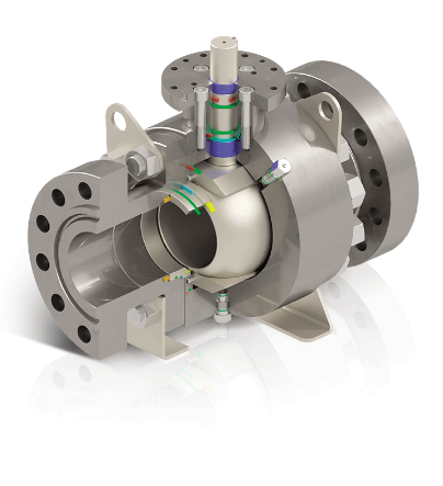 شیر توپی Trunnion Ball Valve