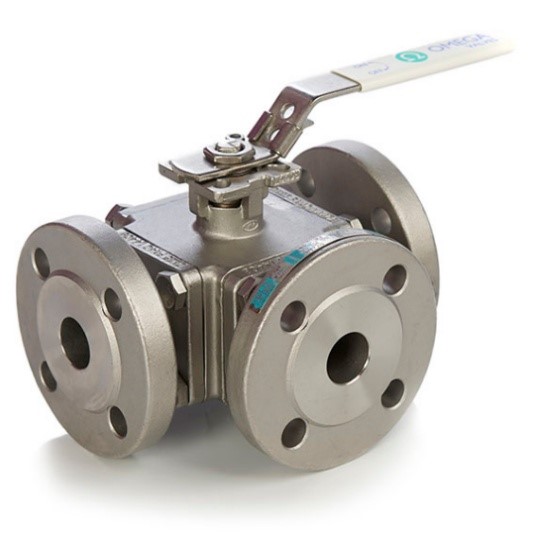 شیر توپی سه راهی 3Way Ball Valve