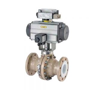 شیر توپی داخل تفلون (PTFE Line Ball valve)